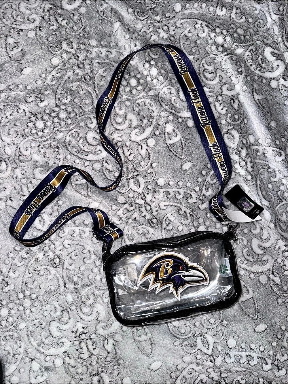 NFL Clear Baltimore Ravens Crossbody Bag NWT